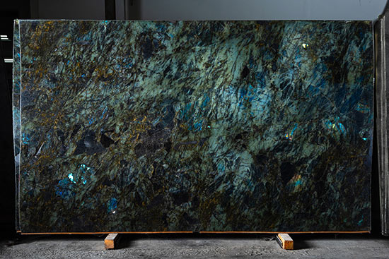 Naturstein-Unmaßtafel Lemurian Blue Extra.